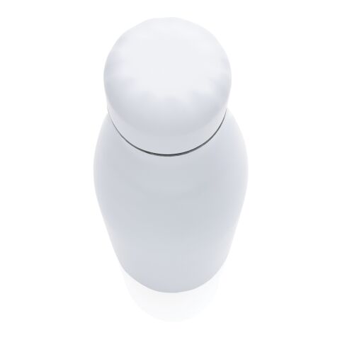 Vakuumisolerad enfärgad flaska i stainless steel vit | Inget reklamtryck | Inte tillgängligt | Inte tillgängligt