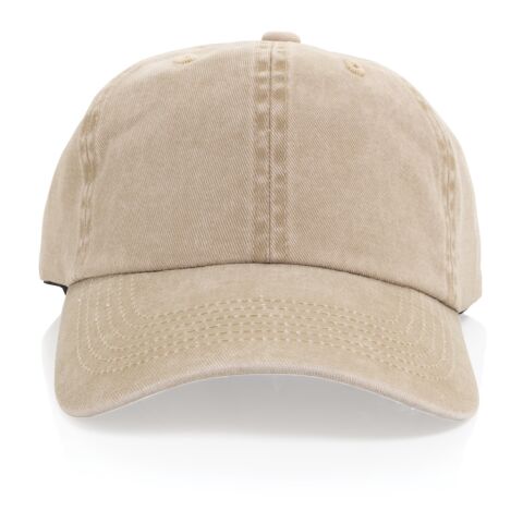 BEAU AWARE™ Keps med 6 paneler i 270gsm tvättad bomullstwill beige