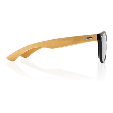 Solglasögon i RCS återvunnen plast med FSC® bambu svart | Inget reklamtryck | Inte tillgängligt | Inte tillgängligt