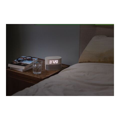 LumaRise RCS väckarklocka med vitt brus tillverkad av plast beige | Inget reklamtryck | Inte tillgängligt | Inte tillgängligt