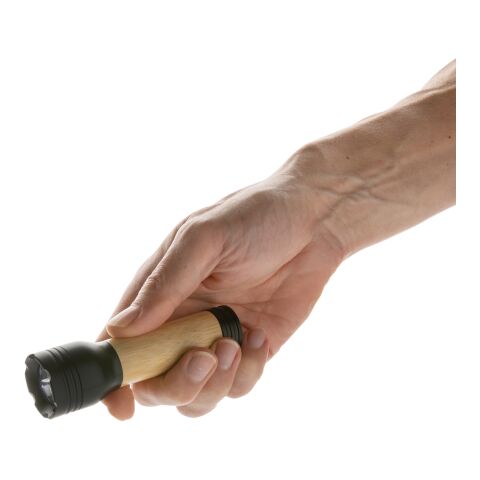 Lucid 1W ficklampa RCS certifierad återvunnen plast &amp; bambu svart-brun | Inget reklamtryck | Inte tillgängligt | Inte tillgängligt