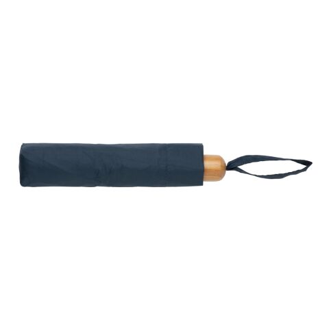 20.5" Impact AWARE™ RPET 190T Pongee paraply  bambu marinblå | Inget reklamtryck | Inte tillgängligt | Inte tillgängligt
