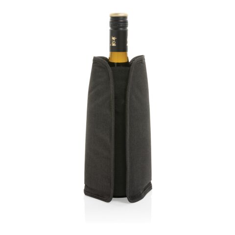 Vino AWARE™ RPET wine cooler sleeve svart | Inget reklamtryck | Inte tillgängligt | Inte tillgängligt