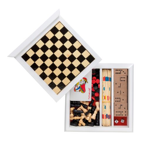 FSC® 5-i-1 spelset vit | Inget reklamtryck | Inte tillgängligt | Inte tillgängligt