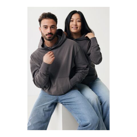 Iqoniq Yoho relaxed fit hoodie i återvunnen bomull stenkol | XL | Inget reklamtryck | Inte tillgängligt | Inte tillgängligt | Inte tillgängligt