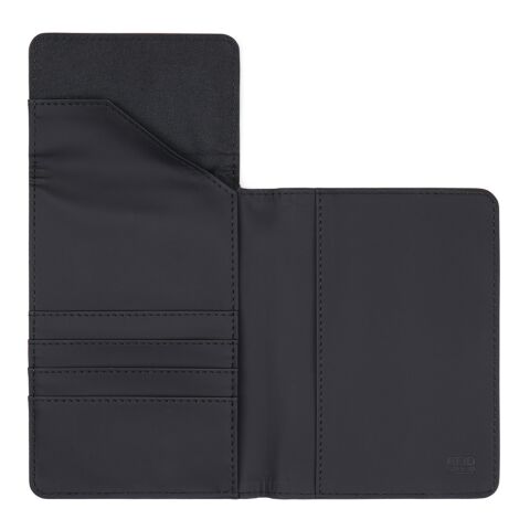 VINGA Baltimore RCS återvunnen polyester RFID passfodral svart | Inget reklamtryck | Inte tillgängligt | Inte tillgängligt