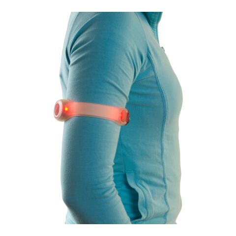 Blinkande armband med två LED-lampor Röd | Inget reklamtryck | Inte tillgängligt | Inte tillgängligt