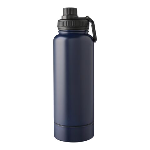 Stainless steel double-walled drinking bottle 1000 ml Nathaniel Svart | Inget reklamtryck | Inte tillgängligt | Inte tillgängligt