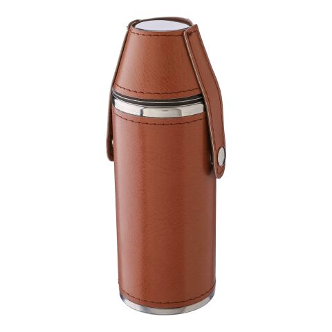 Recycled stainless steel flask Brock Brun | Inget reklamtryck | Inte tillgängligt | Inte tillgängligt