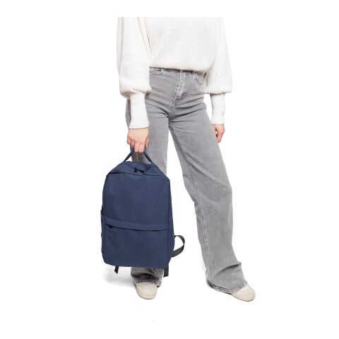 Recycled polycotton (330 gsm) backpack Seraphina Blå | Inget reklamtryck | Inte tillgängligt | Inte tillgängligt