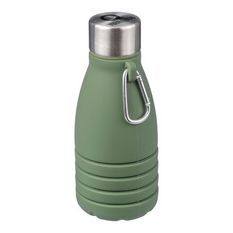Silicone foldable drinking bottle 550 ml Erin Grå | Inget reklamtryck | Inte tillgängligt | Inte tillgängligt