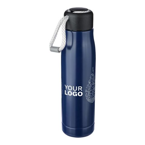 Recycled stainless steel double-walled drinking bottle (500 ml) Solene Silver | Inget reklamtryck | Inte tillgängligt | Inte tillgängligt