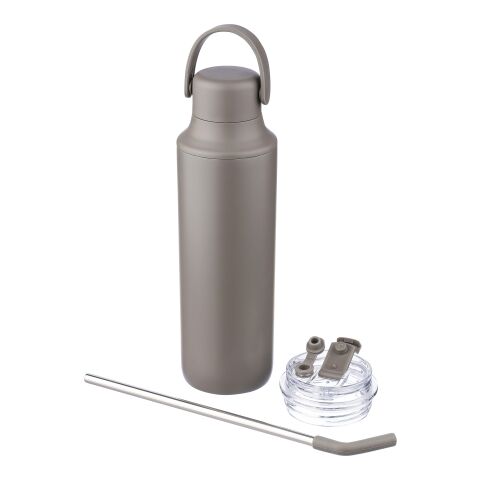 Stainless steel double-walled drinking bottle (500 ml) Omari grå | Inget reklamtryck | Inte tillgängligt | Inte tillgängligt