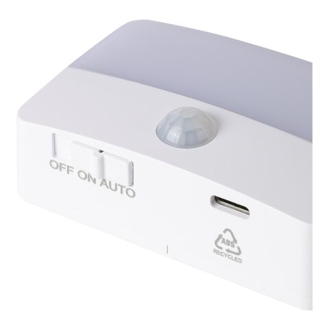 Recycled ABS rechargeable sensor light Ari Vit | Inget reklamtryck | Inte tillgängligt | Inte tillgängligt