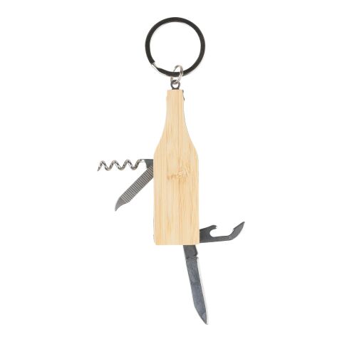 Bamboo multitool keychain Inaya Brun | Inget reklamtryck