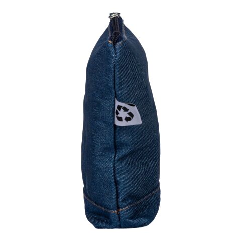 Recycled denim cosmetic bag Orin Blå | Inget reklamtryck