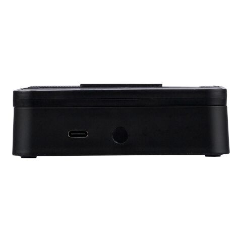 Recycled ABS 3-in-1 wireless charger Elias Svart | Inget reklamtryck