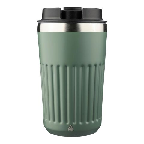 Recycled stainless steel travel mug (400 ml) Chiara Vit | Inget reklamtryck | Inte tillgängligt | Inte tillgängligt