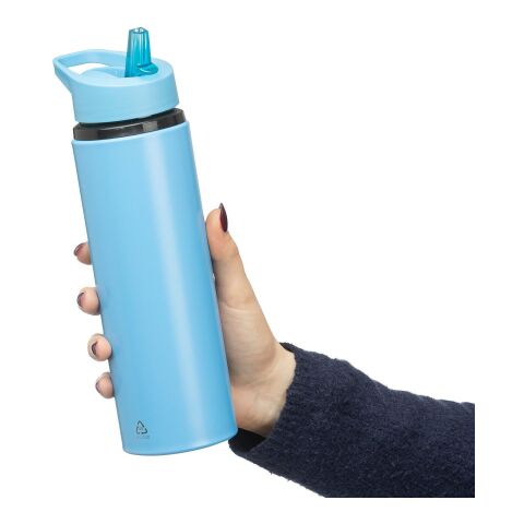 Recycled stainless steel drinking bottle (500 ml) Zeno Ljusblå | Inget reklamtryck | Inte tillgängligt | Inte tillgängligt