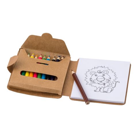 Cardboard coloring set Marlon färgglad | Inget reklamtryck | Inte tillgängligt | Inte tillgängligt