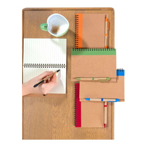 Wire bound notebook with ballpen. Stella Svart | Inget reklamtryck | Inte tillgängligt | Inte tillgängligt