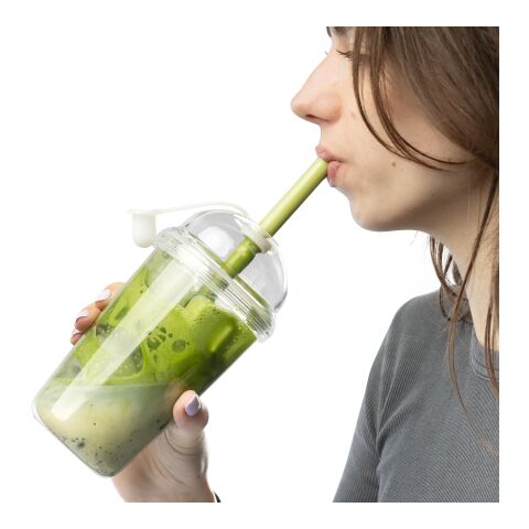 Travel drinking mug 500 ml Glow Transparent