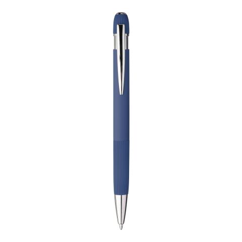 Recycled PU notebook (A5) and ballpen set Tarek Blå | Inget reklamtryck