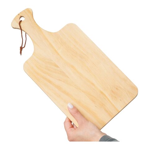 Cutting board Daxton | Recycled pinewood | With handle Brun