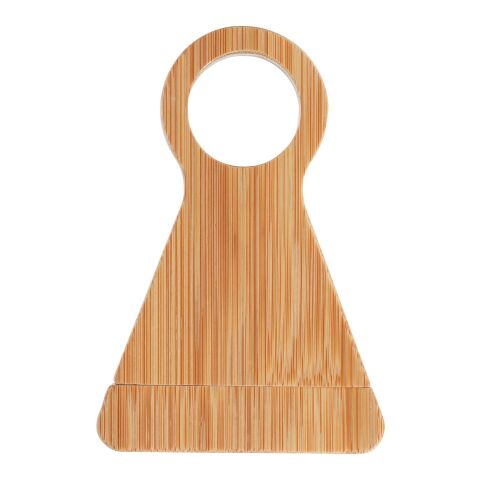 Wine bottle holder Vincio | Recycled bamboo Brun