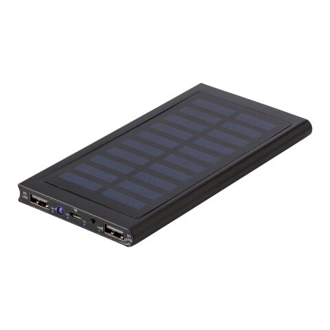 Solcellsladdare i ABS och aluminium 8000 mAh Svart