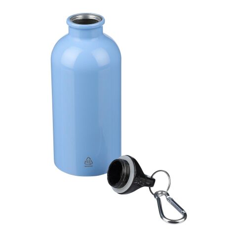 Recycled stainless steel single walled bottle (400 ml) Sable Ljusblå