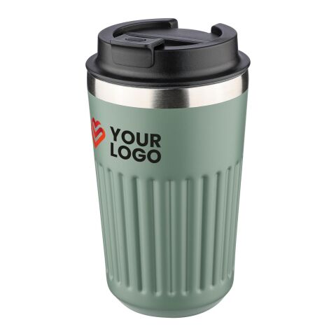 Recycled stainless steel travel mug (400 ml) Chiara Grå