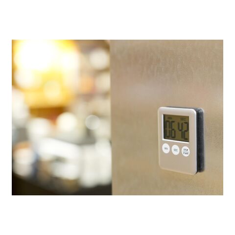 Digital kökstimer i plast Silver | Inget reklamtryck | Inte tillgängligt | Inte tillgängligt