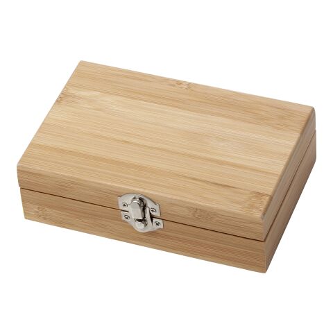 Vin-set i rostfritt stål och bambu Brun | Inget reklamtryck | Inte tillgängligt | Inte tillgängligt