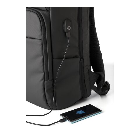 Fjädrande ryggsäck i PU Svart | Inget reklamtryck | Inte tillgängligt | Inte tillgängligt