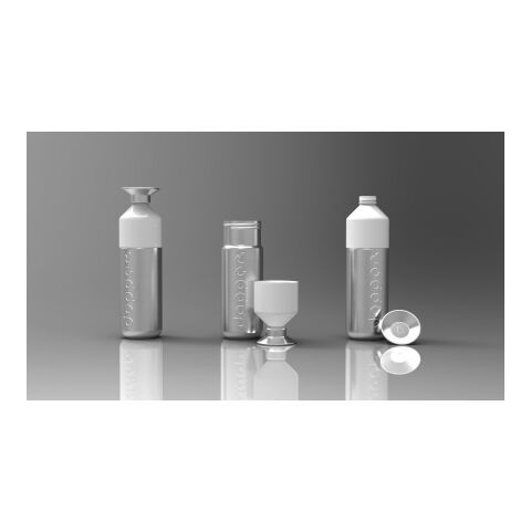 Dopper Steel 800 ml silver/vit | Inget reklamtryck | Inte tillgängligt | Inte tillgängligt