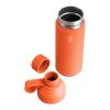 Ocean Bottle 500 ml vakuumisolerad vattenflaska Standard | Sun Orange | Gravyr | runt | 50 mm x 130 mm