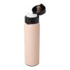 Sika 450 ml isolerad flaska av RCS-certifierat återvunnet rostfritt stål Standard | Pale blush pink | Gravyr | front | 20 mm x 100 mm