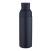 Illuminate 650 ml vattenflaska av RCS-certifierat återvunnet rostfritt stål med dubbelvägg, med 3 olika lock Standard | Marinblå | Inget reklamtryck | Inte tillgängligt | Inte tillgängligt