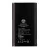 Juice trådlös 4 000 mAh Type C-powerbank i återvunnen aluminium  Svart