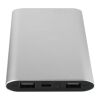 Juice trådlös 8 000 mAh Type C-powerbank i återvunnen aluminium Silver