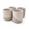 Originalhome Reclay 350 ml set med muggar för te och matcha  vit