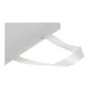Smartfold 230 g/m² papperspåse med satinhandtag och matt laminering – 24 x 10 x 24 cm vit