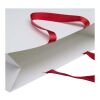 Smartfold 230 g/m² papperspåse med satinhandtag och matt laminering – 42 x 12 x 35 cm Röd