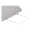 Papperspåse i kraftpapper 120 g/m² med tvinnade handtag – 18 x 9 x 23 cm vit