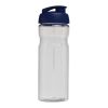 H2O Eco 650 ml sportflaska med uppfällbart lock Vit-Blå | Inget reklamtryck | Inte tillgängligt | Inte tillgängligt