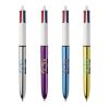 BIC® 4 Colours Shine kulpenna vit-ljusblå | Inte tillgängligt