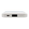 5.000 mAh powerbank i fickformat med integrerade kablar vit | Inget reklamtryck | Inte tillgängligt | Inte tillgängligt