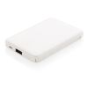 5.000 mAh powerbank i fickformat med integrerade kablar vit | Inget reklamtryck | Inte tillgängligt | Inte tillgängligt