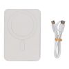 Magnetix 5.000mAh magnetisk powerbank, RCS återvunnen plast vit | Inget reklamtryck | Inte tillgängligt | Inte tillgängligt